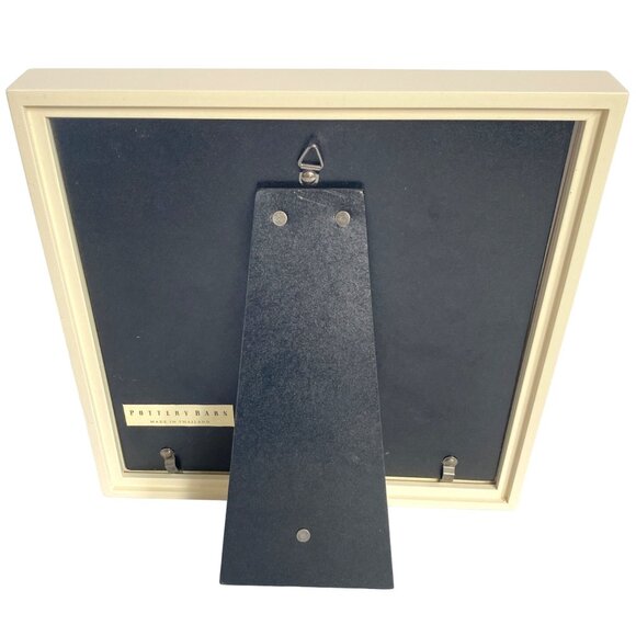 Cracked Oyster Pastel Art Drawing Painting Neutral Colors Square Framed 9x9in - Picture 5 of 9